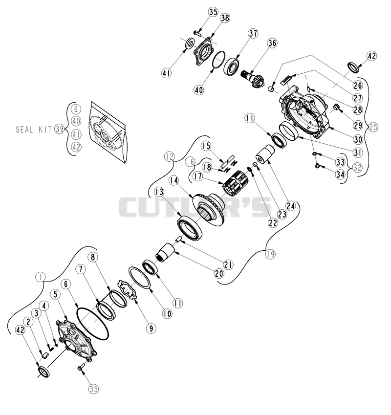 Front Differential Components