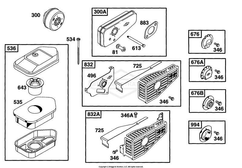 Air CLeaner Grp, Muffler Grp