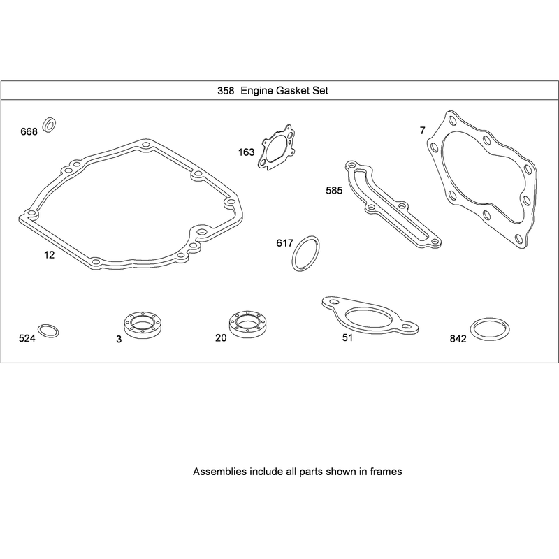 Engine Gasket Set Briggs and Stratton 126T02-0236-B1