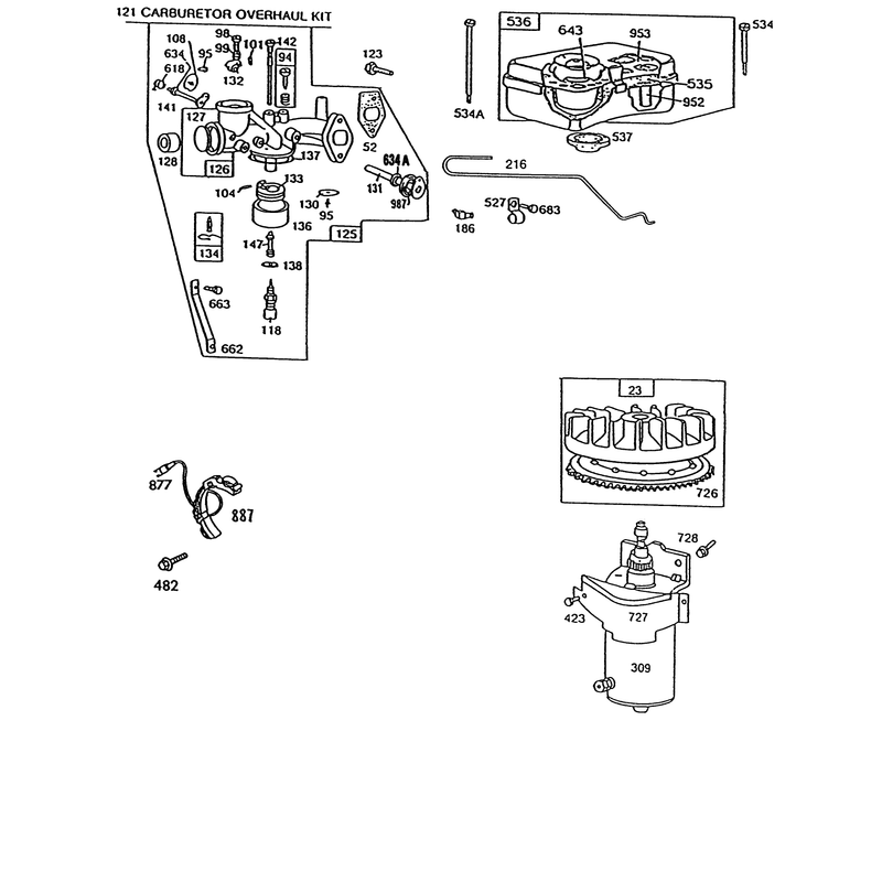 Briggs & Stratton Model No. 191707-6021-01