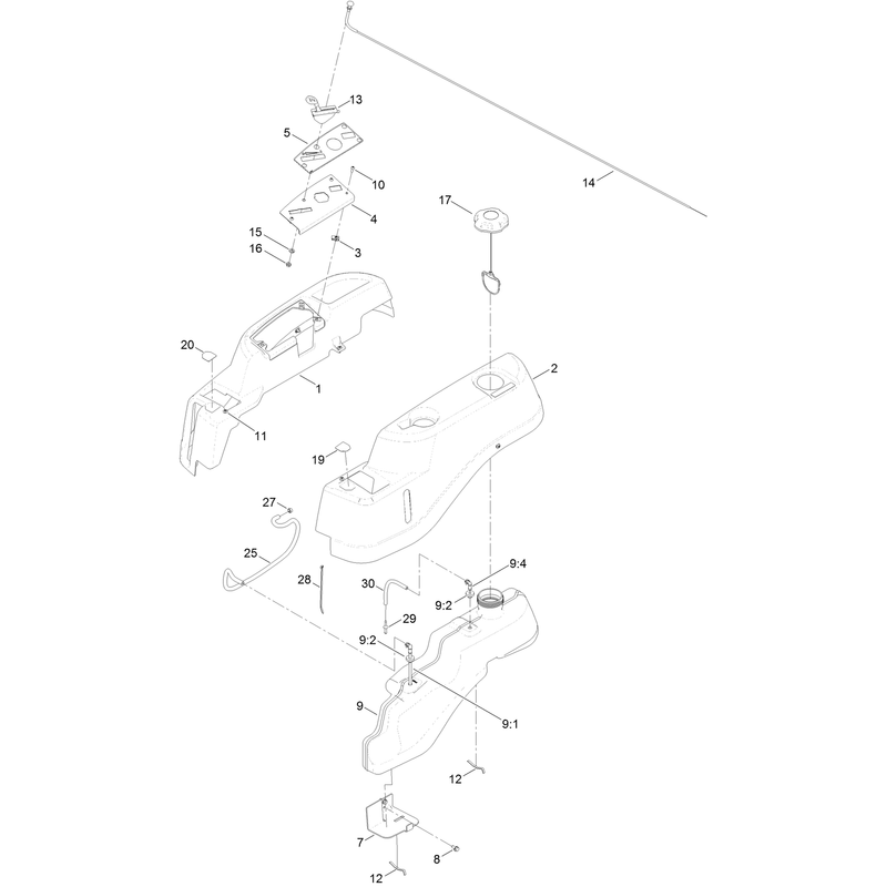 Body Styling and Fuel Tank Assembly