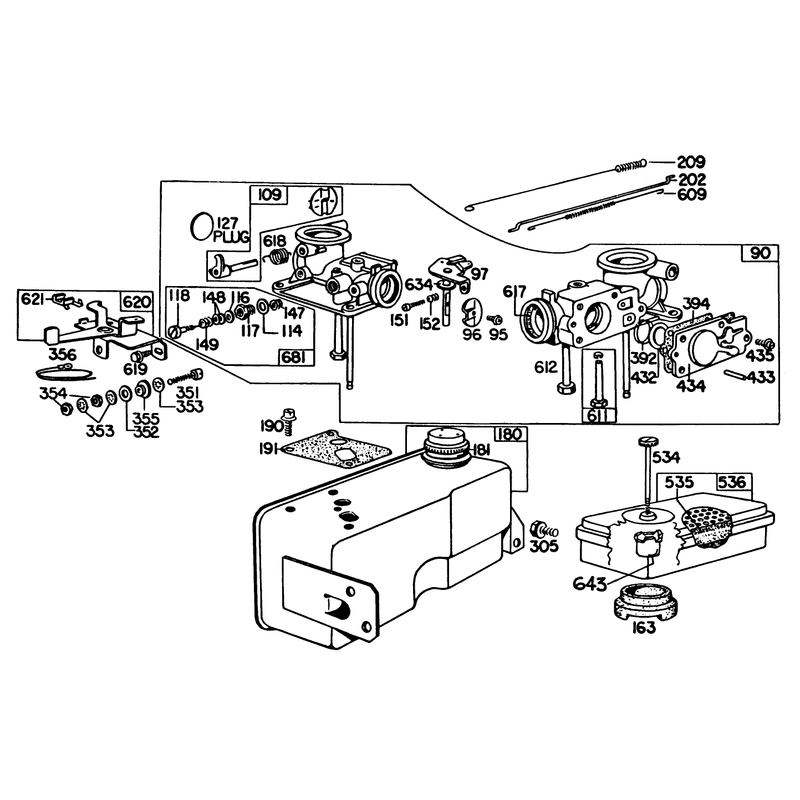 Engine Briggs & Stratton Model 130902-0647-01