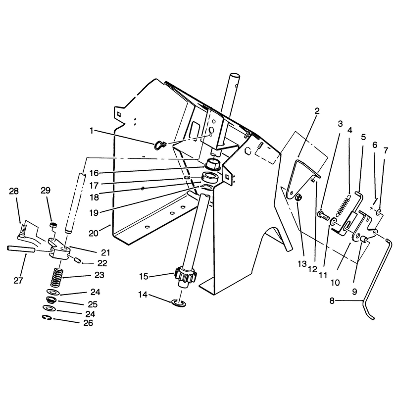 Steering Shaft and Indicator Assembly