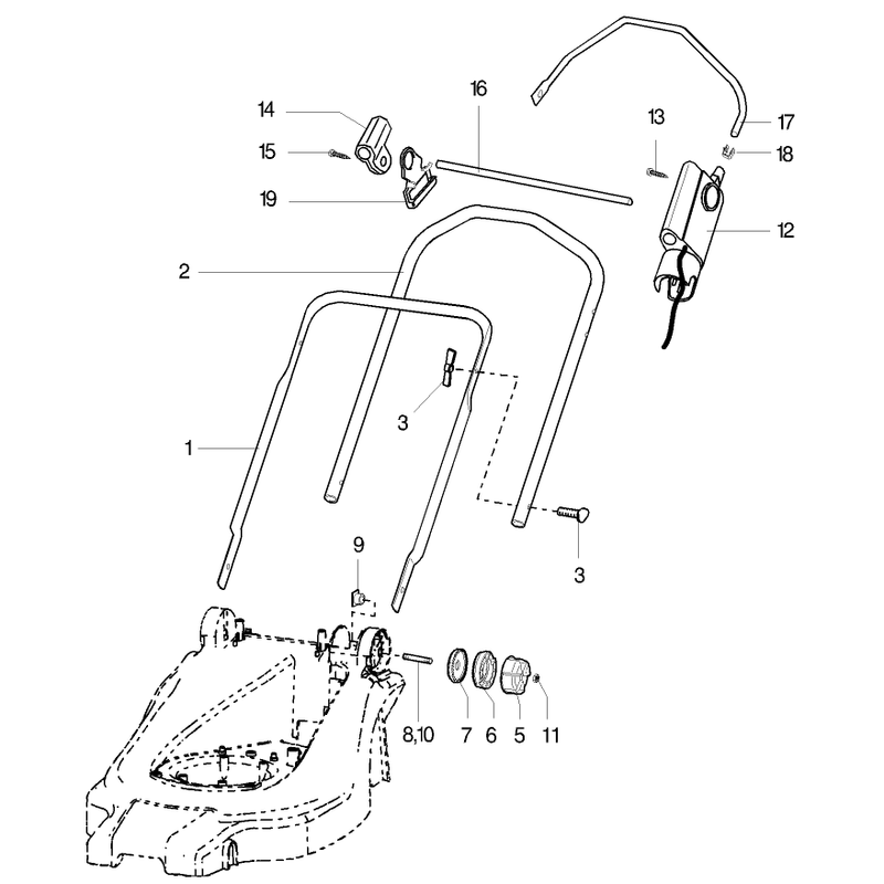 Handle Parts Model No 21070-21071 and 21072
