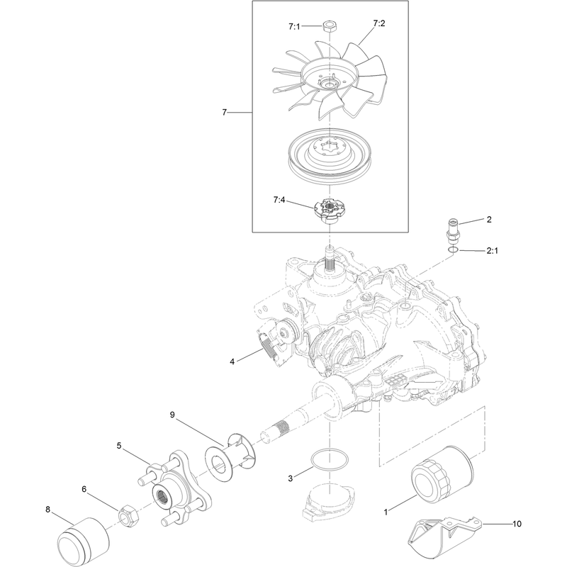 LH Transaxle Assembly No. 135-0140