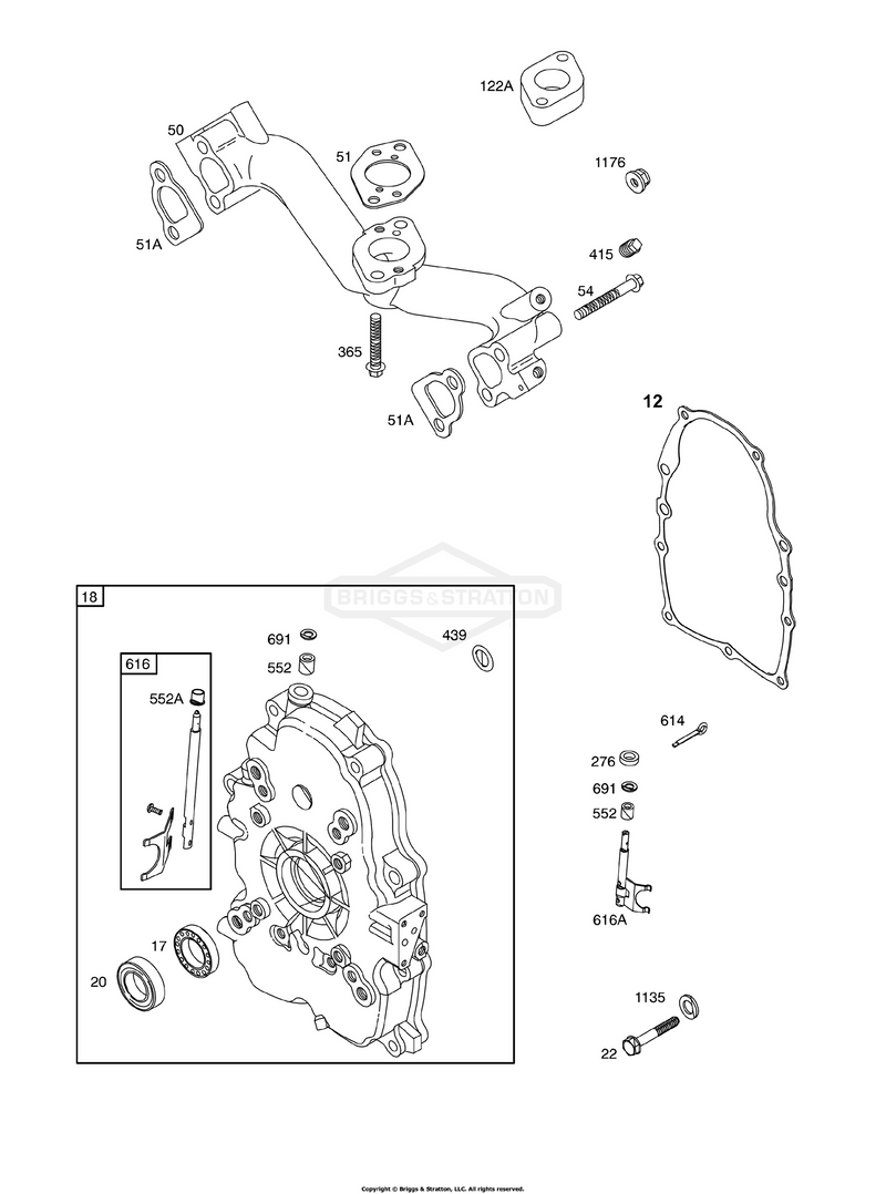 Crankcase Cover/Sump, Intake Manifold