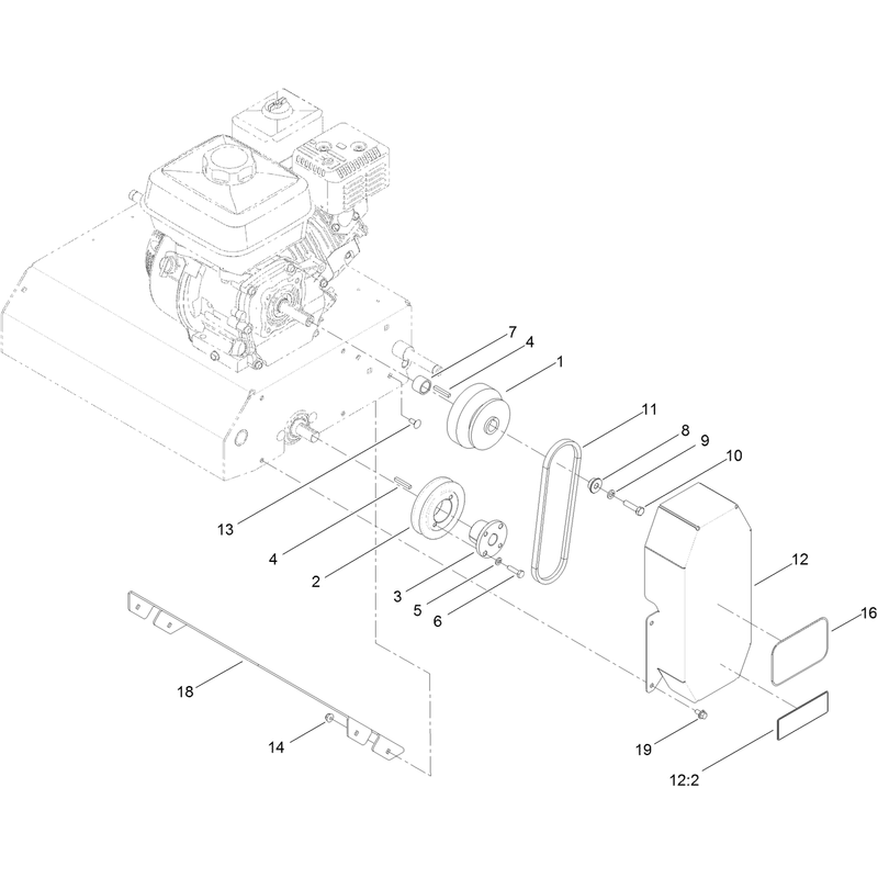 Clutch Baffle and Belt Guard Assembly