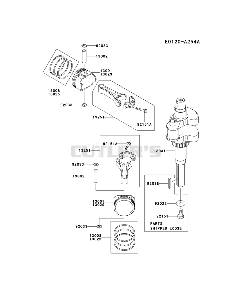 PISTON/CRANKSHAFT
