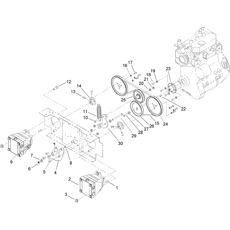 Wheel Pump Drive Assembly