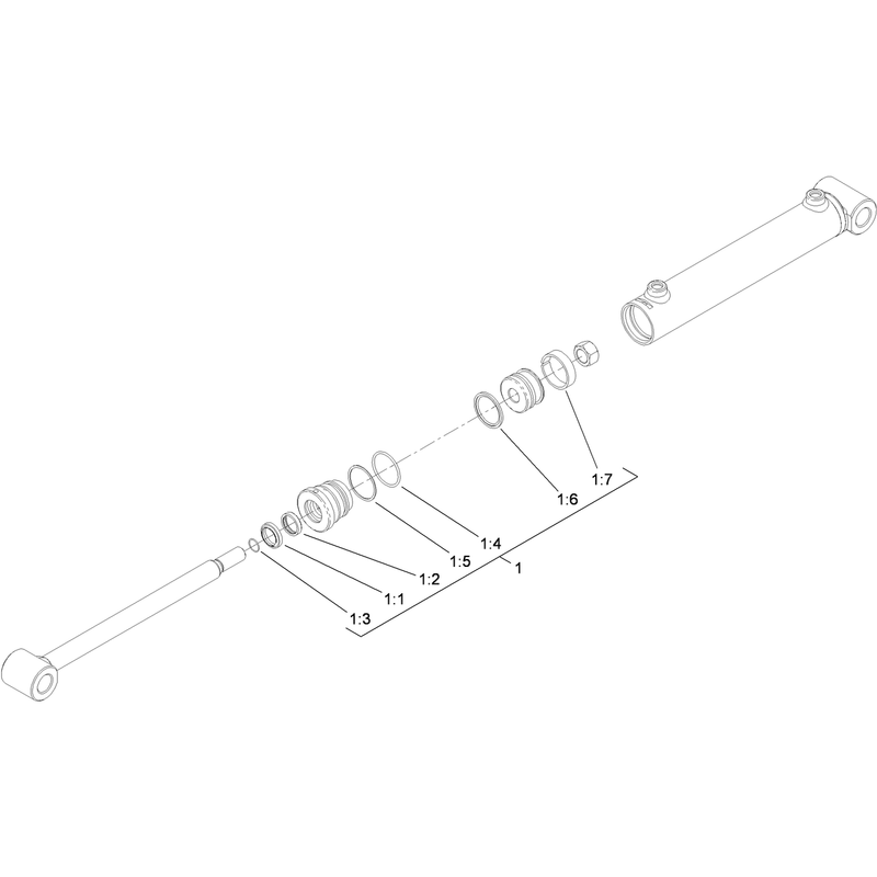 Hydraulic Cylinder Assembly No. 112-2602