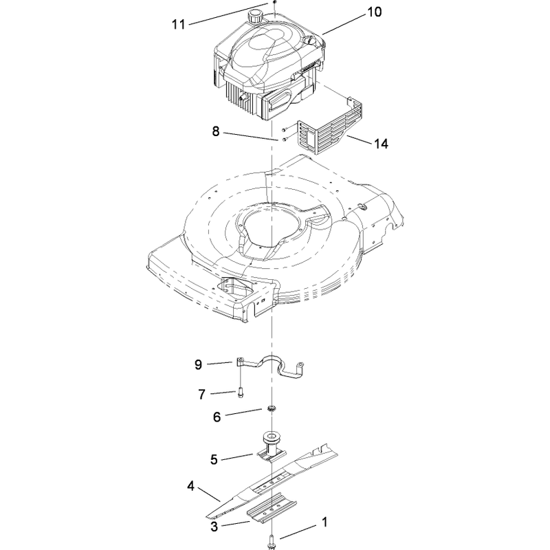 Engine and Blade Assembly