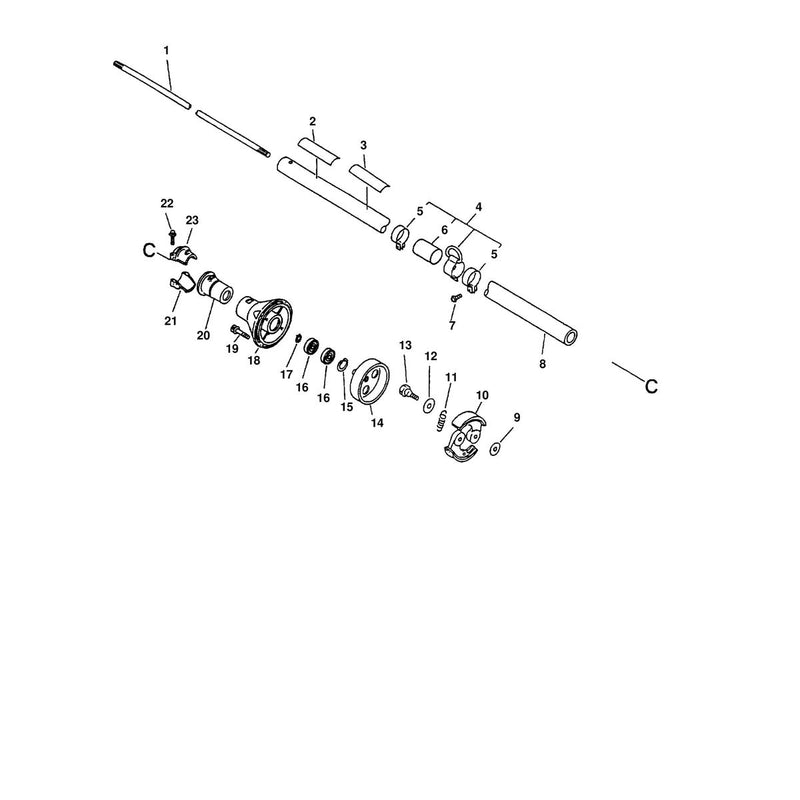 DRIVE SHAFT, CLUTCH, CLUTCH HOUSING