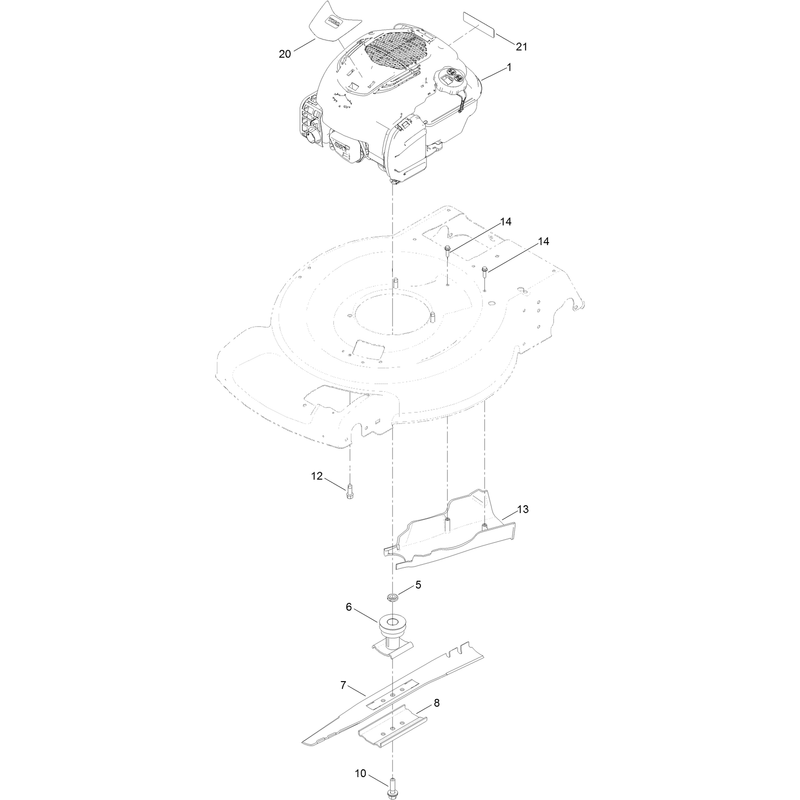 Engine and Blade Assembly
