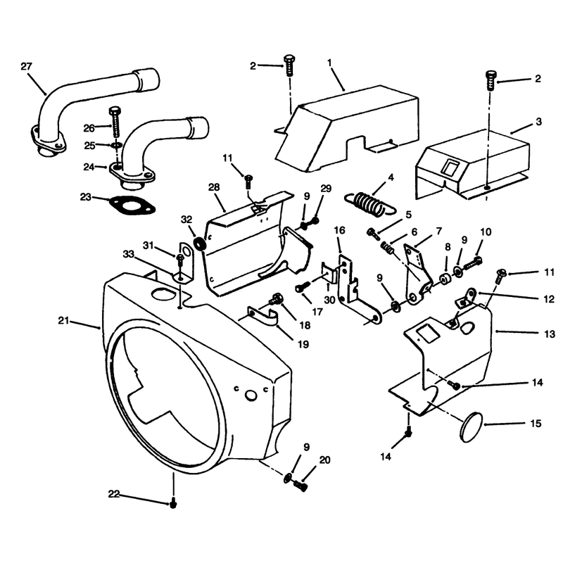 Engine Air Housing Onan P220g Type I10808d