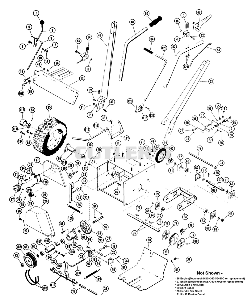 TRACTOR PARTS LIST