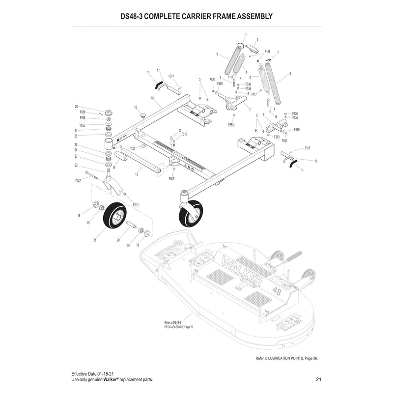 DS48-3 COMPLETE CARRIER FRAME ASSEMBLY