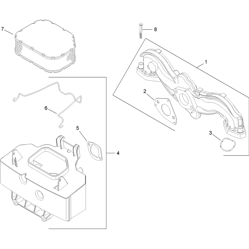 Air Intake and Filtration Assembly Kohler SV735-0011