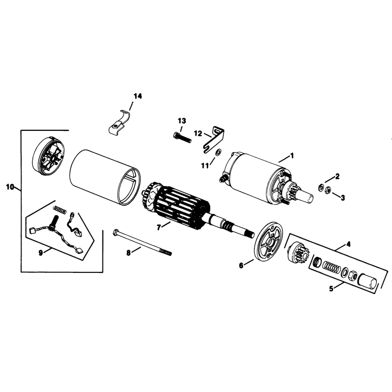 Electric Start Engine Kohler Model No Kt17qs Type No 24324