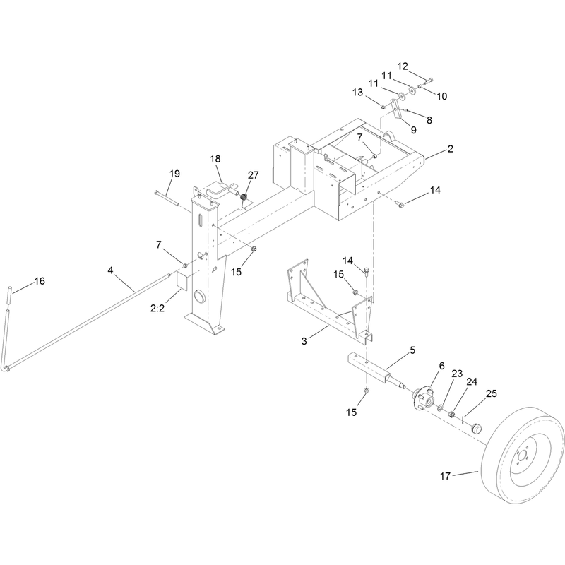 Frame and Axle Assembly
