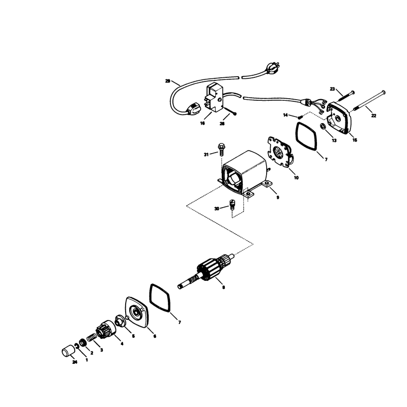 Electric Starter Motor Kit No. 37-4810 (optional)