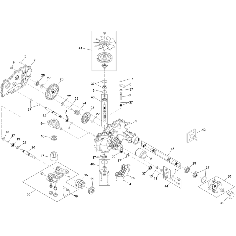 LH Transaxle Assembly No 120-7860