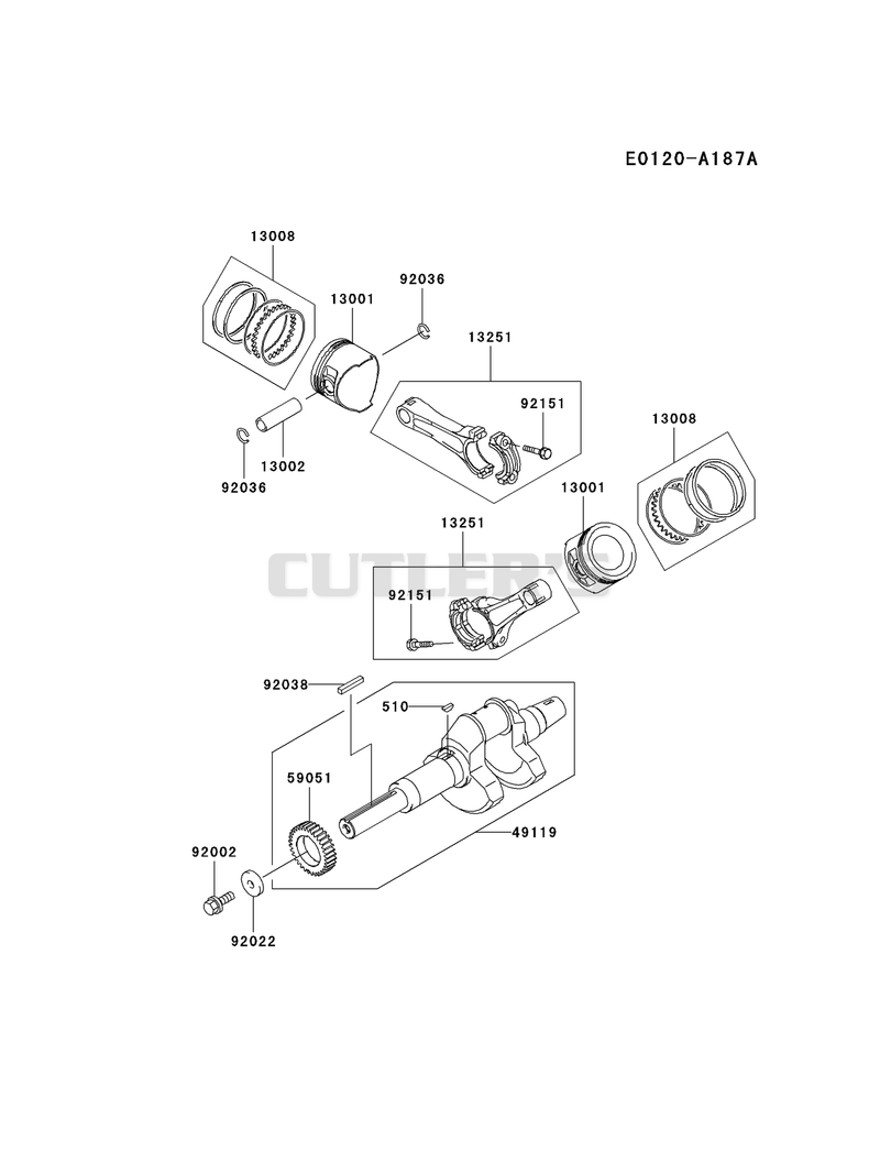 PISTON/CRANKSHAFT