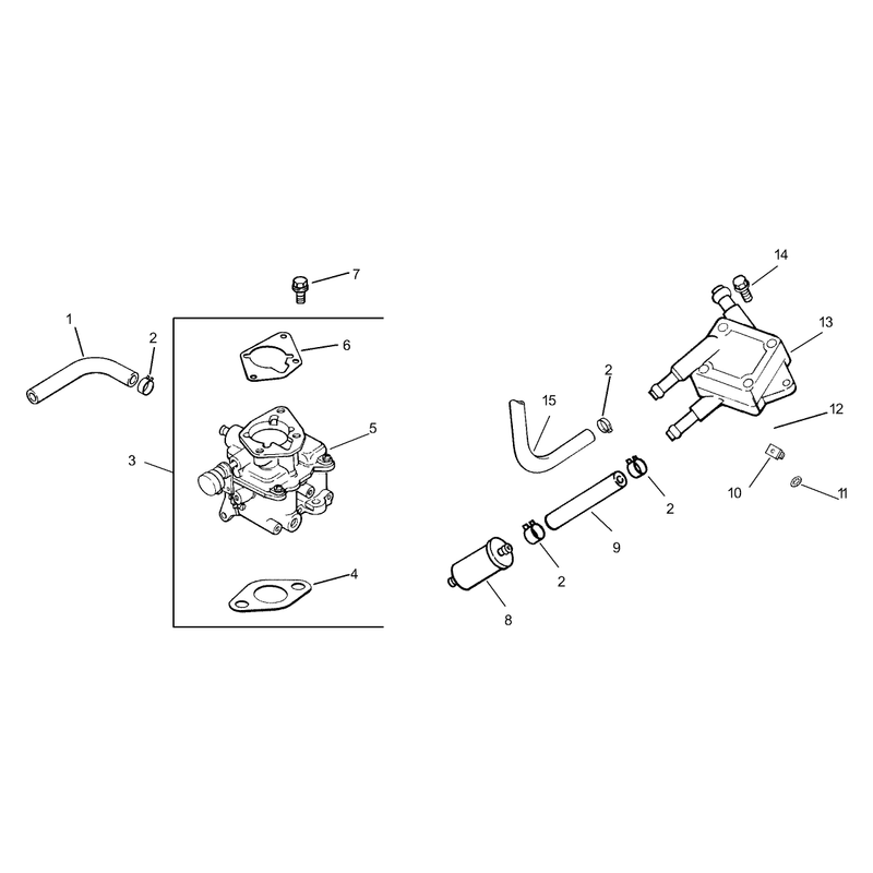 Fuel System Assembly Kohler Engine CH20QS-64678