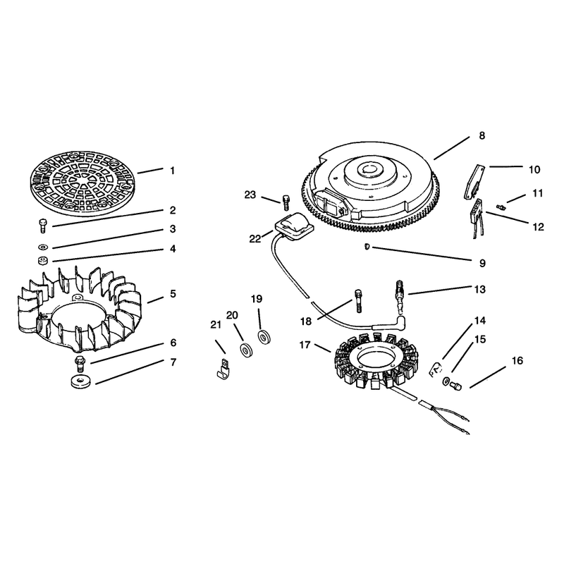 Group 5 IgnitionElectrical Assembly Kohler Model No CV20S-65531 and CV20S-65532