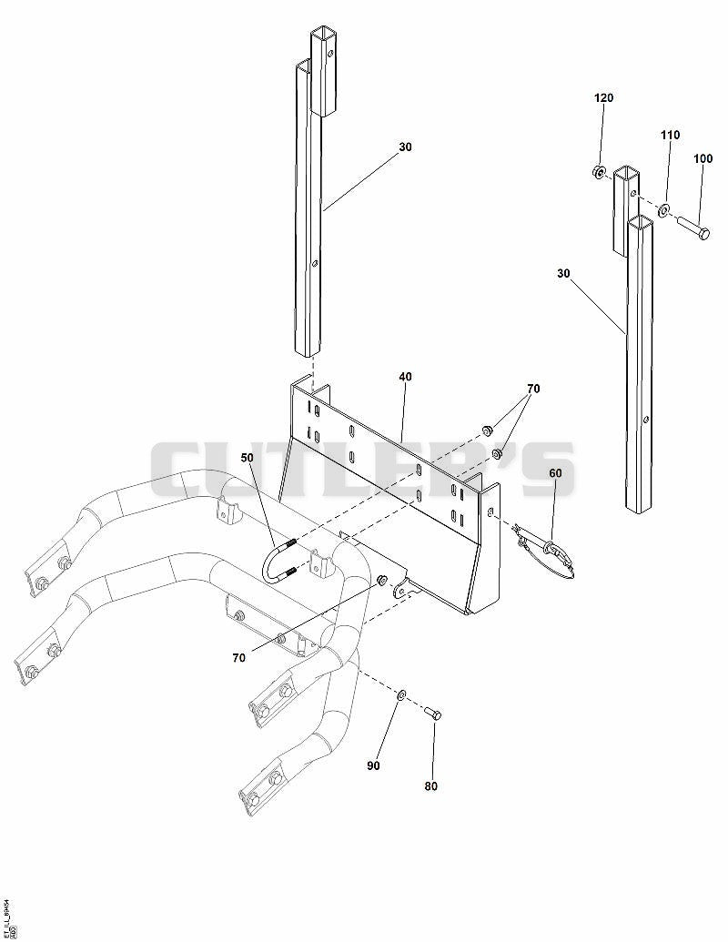 Grass Catcher - Inlet, Hose, and Clamps