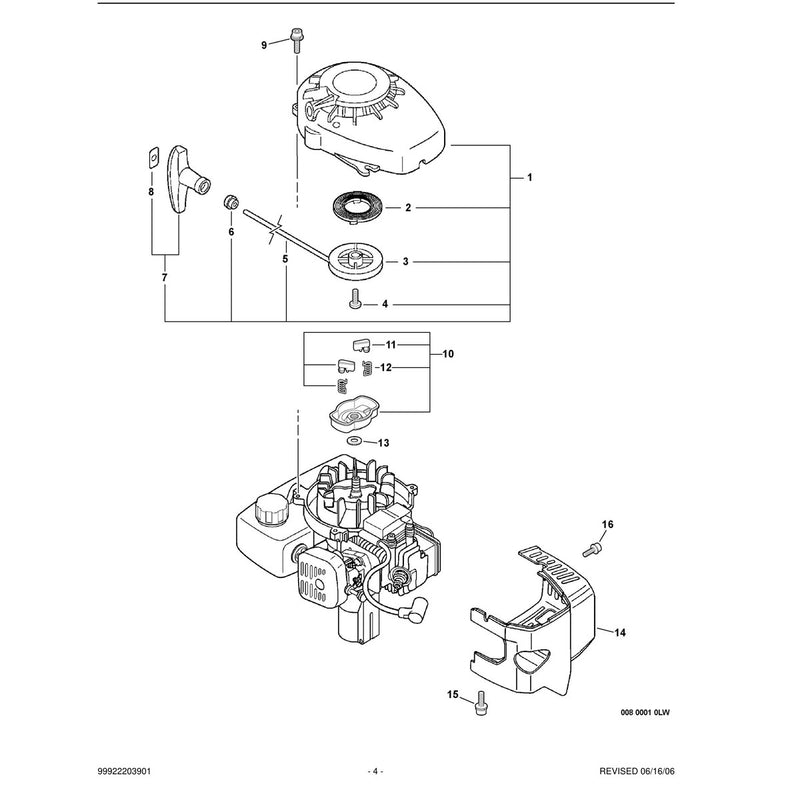Engine Cover, Fancase, Starter