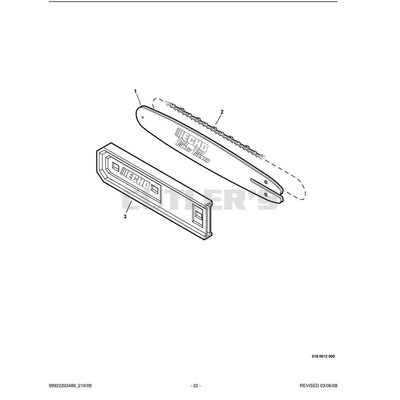 Guide Bar, Sawing Chain, Guide Bar Cover