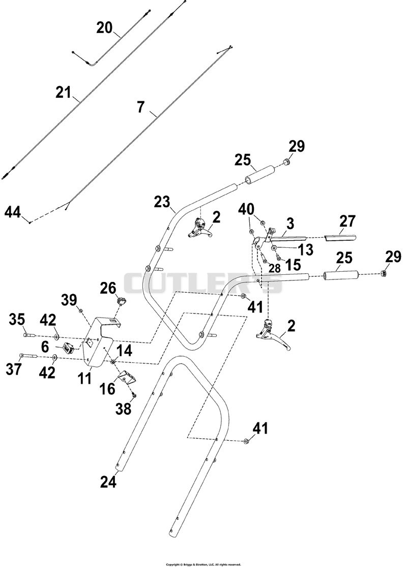 Handle Bar & Controls Assembly - 4