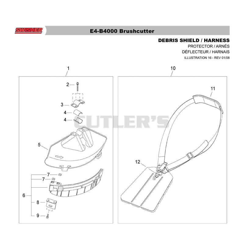 DEBRIS SHIELD / HARNESS