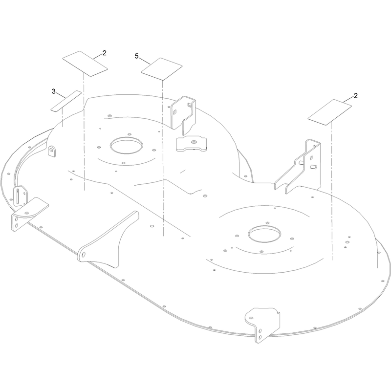 42 Inch Deck and Decal Assembly No. 137-7041