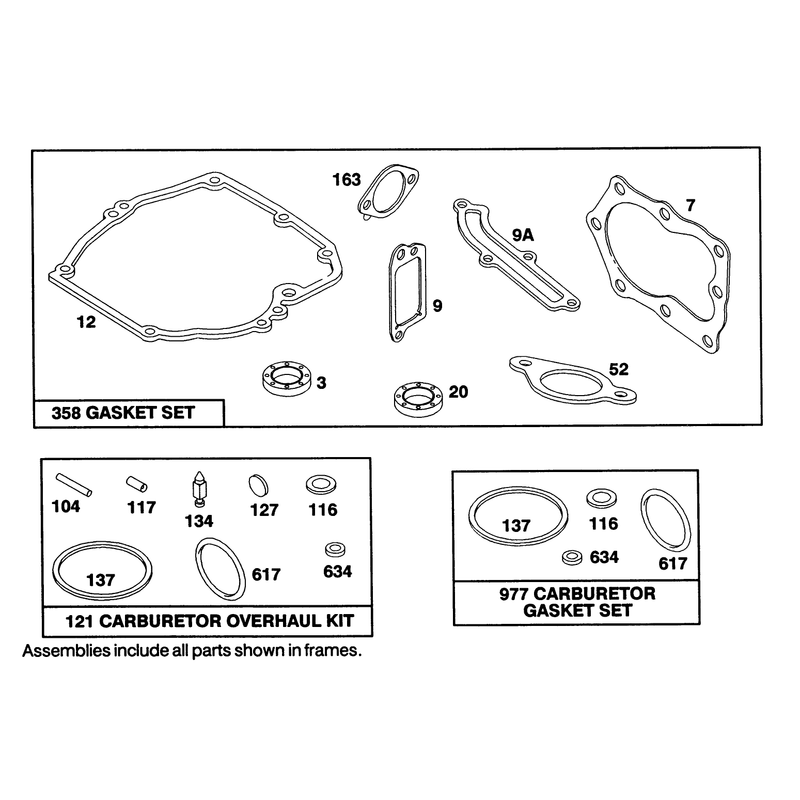 Engine Briggs and Stratton Model 124702-3115-01