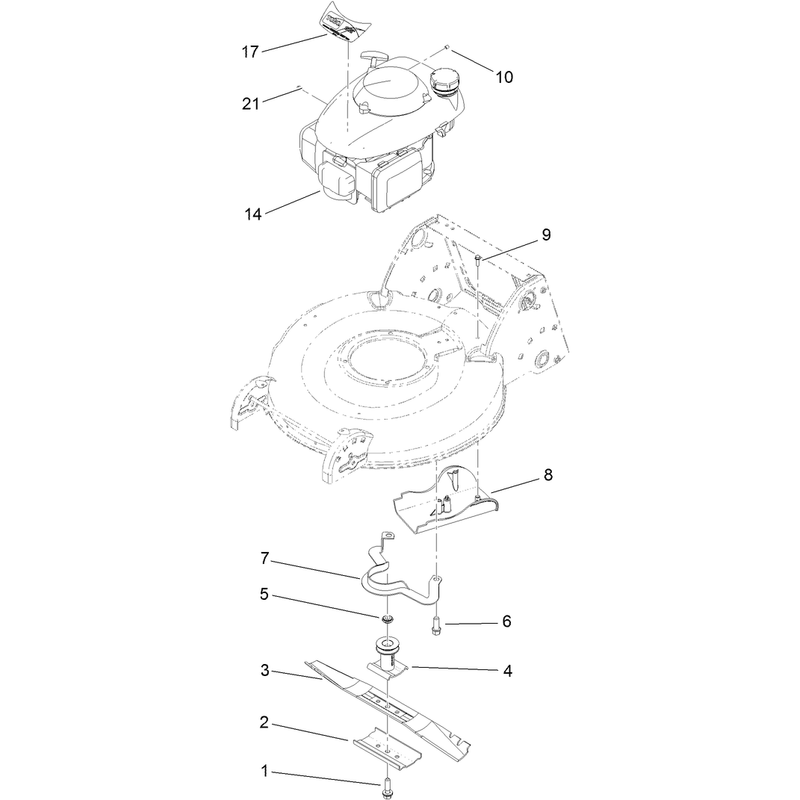 Engine and Blade Assembly
