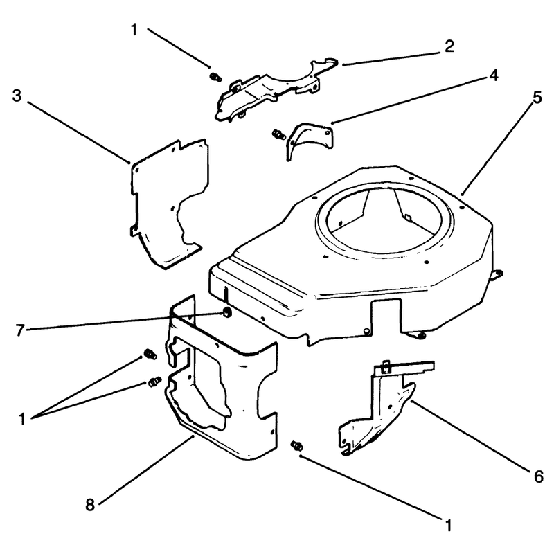 Blower Housing and Baffle Engine Kohler Model No Cv14 S 1429
