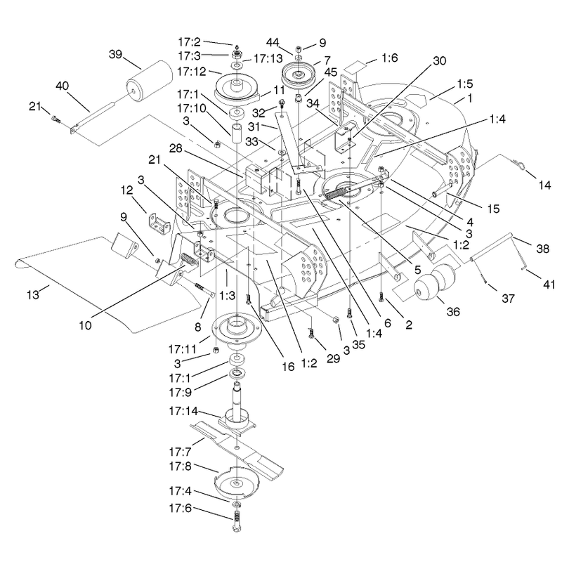 Deck and Spindle Assembly