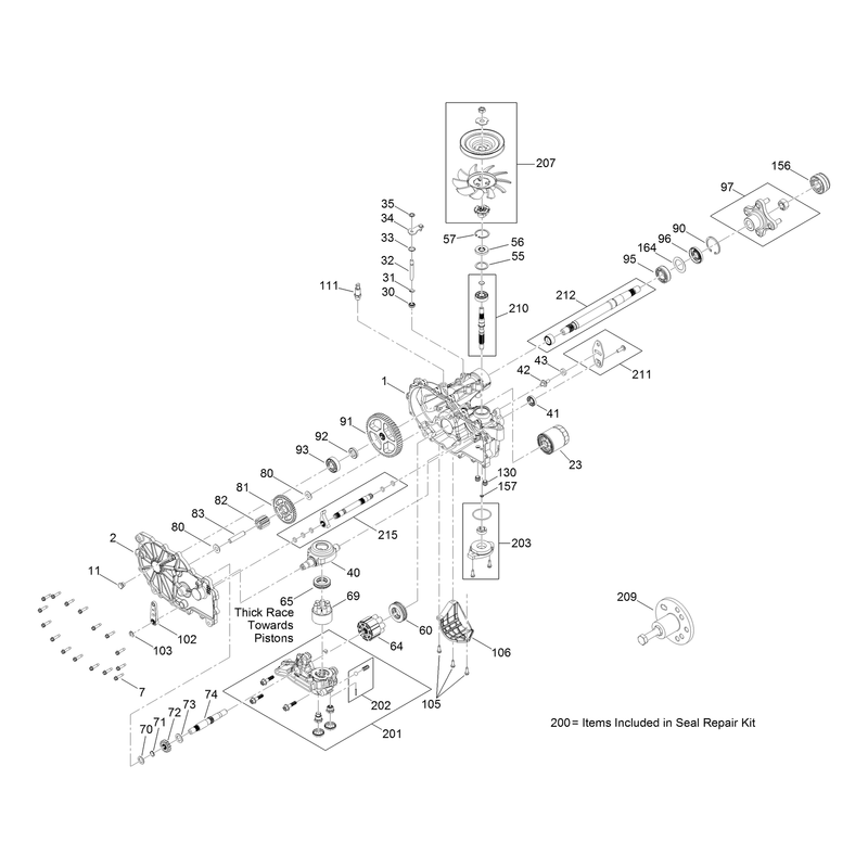 RH Transaxle Assembly No. 133-4421