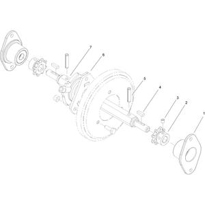 Clutch Drive Hex Shaft Assembly