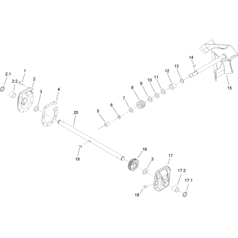 22 Inch Gear Case Assembly No. 37-6962