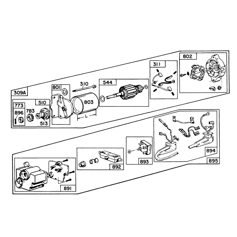 Starter Motor Kit Model No. 37-4630 (optional)