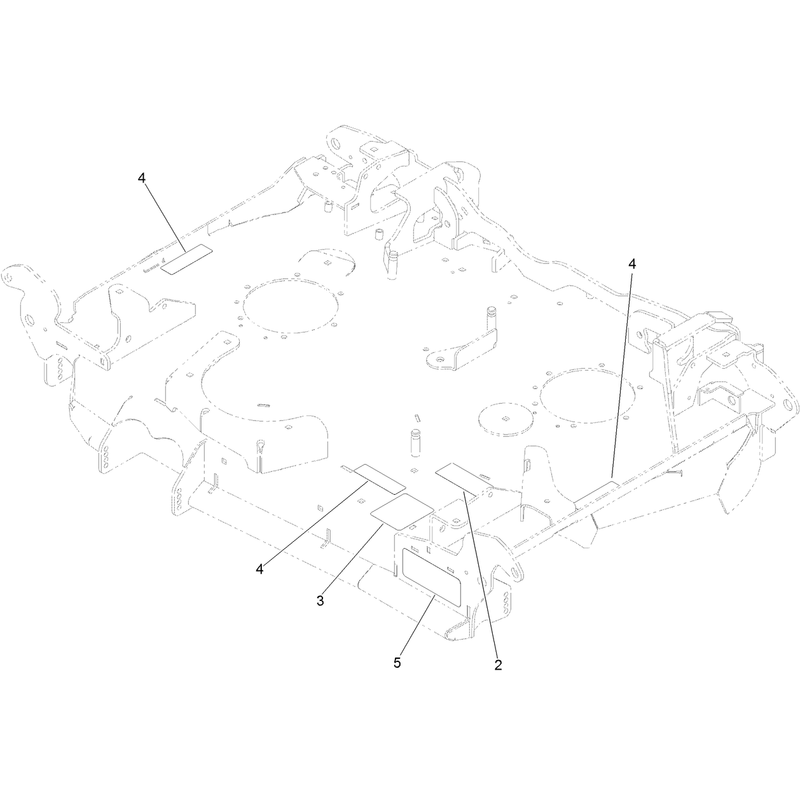 Center Deck Decal Assembly No 140-0974