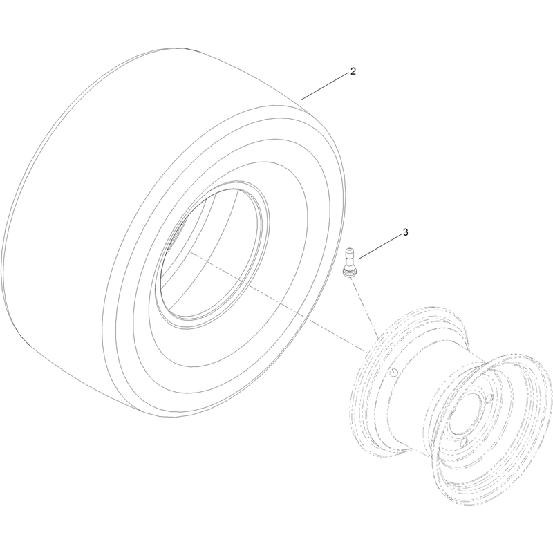 4 Ply Wheel and Tire Assembly No. 119-3422