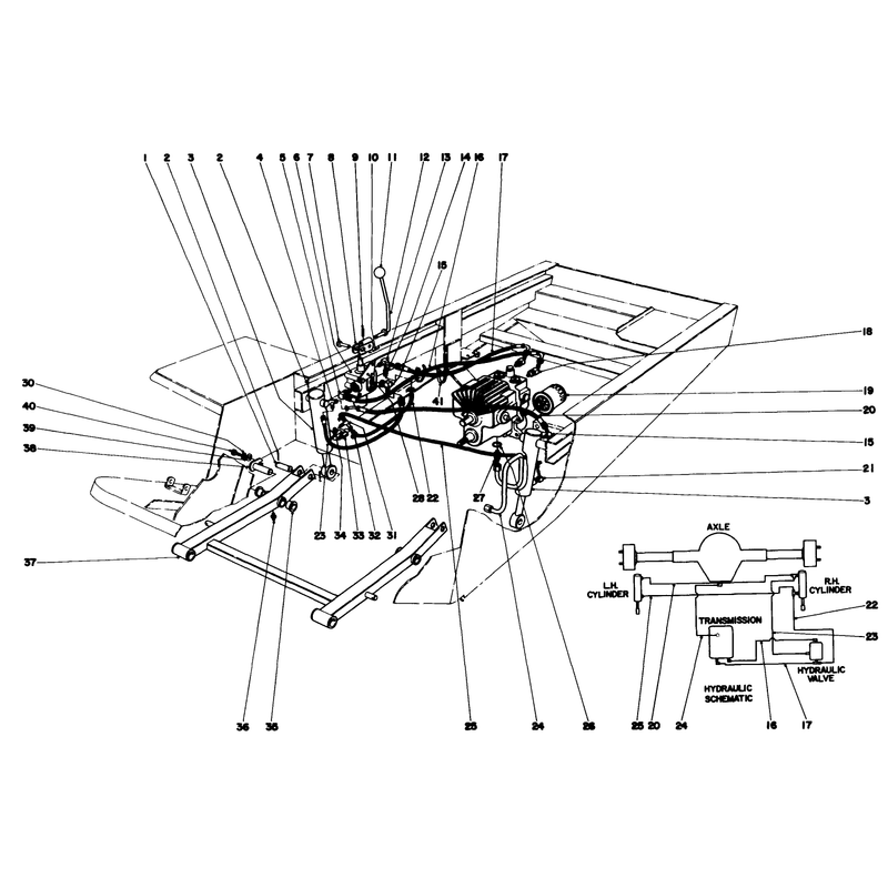 Hydraulic Valve and Lift Arm and Cylinders
