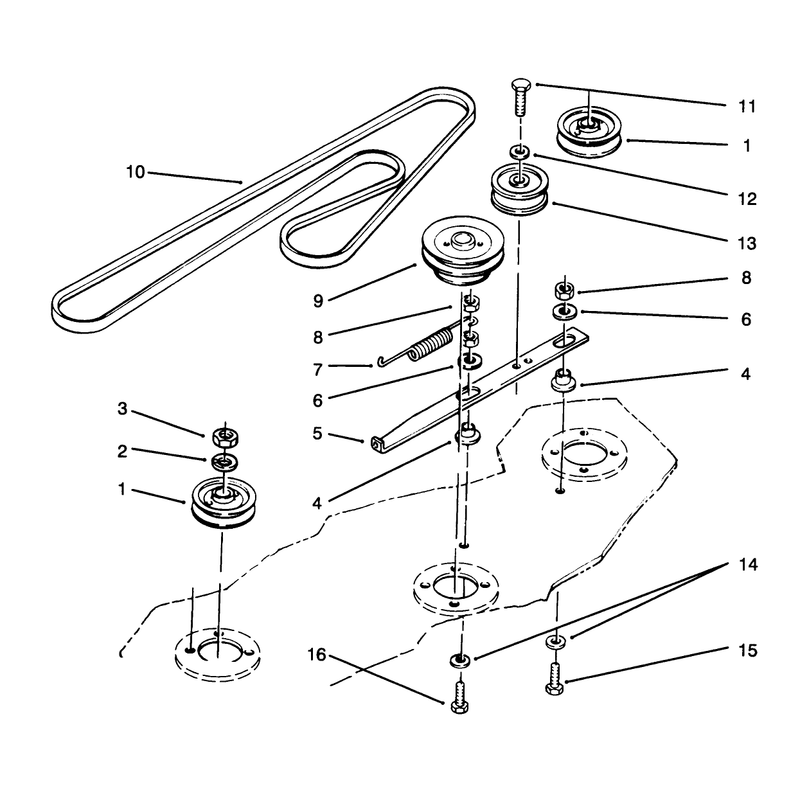 Deck Belt & Pulleys