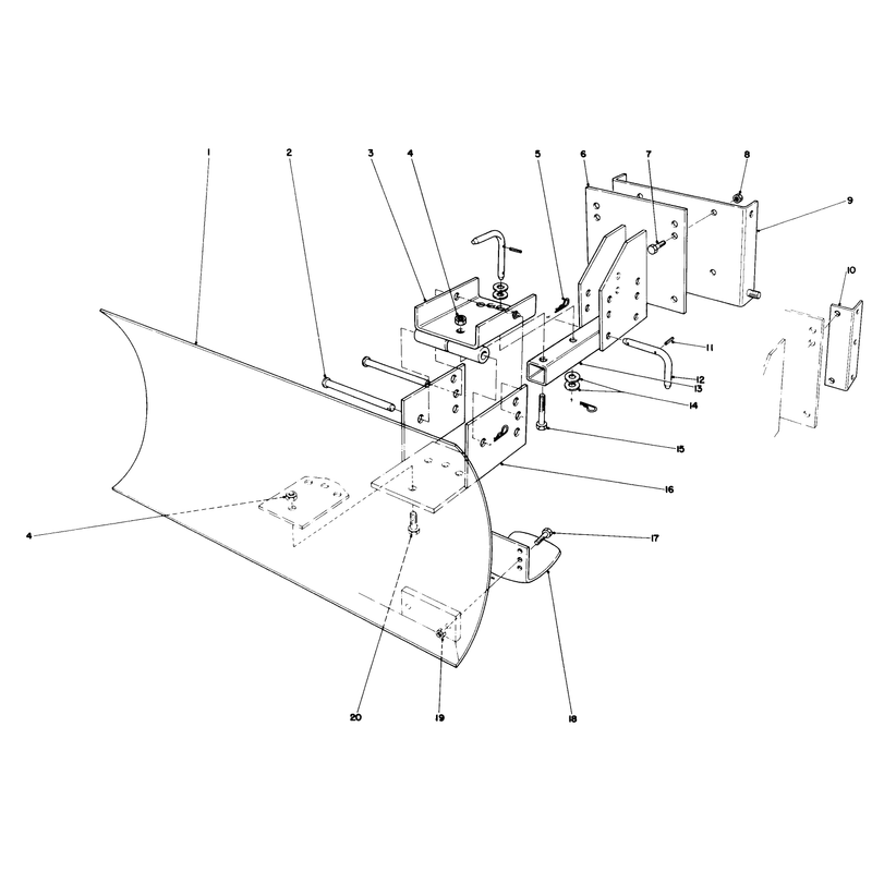 Grader Blade Assembly Model 59099 (optional)