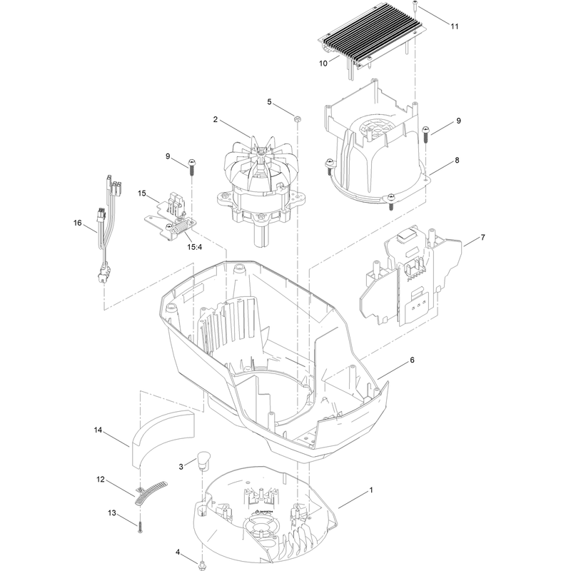 Motor Module Assembly No 140-4152 Lower Shroud Assembly