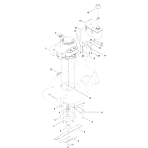 Engine Fuel Tank and Blade Assembly