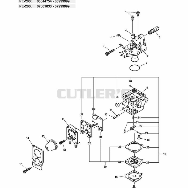 CARBURETOR -- RB-K70A